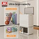 stackable plastic storage bin